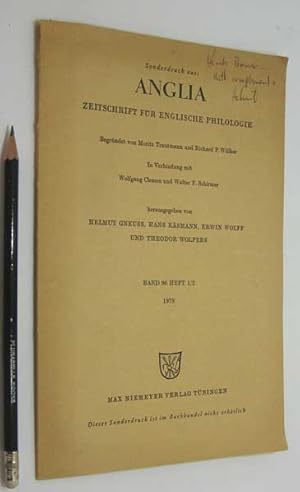 Bild des Verkufers fr Robert Greene's Gwydonius. The Carde of Fancie. (Paper in: Anglia, Zeitschrift fr Englische Philologie, Band 96, Heft 1/2, 1978). zum Verkauf von Plurabelle Books Ltd