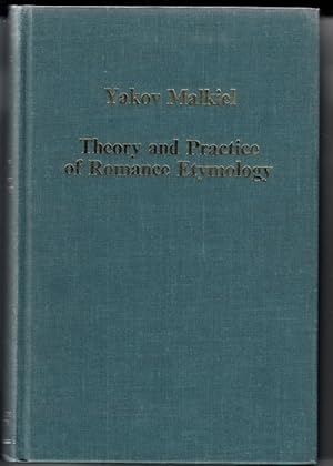 Immagine del venditore per Theory and Practice of Romance Etymology: Studies in Language, Culture and History. venduto da Plurabelle Books Ltd