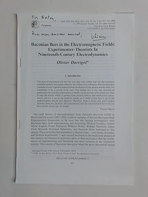 Imagen del vendedor de Baconian Bees in the Electromagnetic Fields: Experimenter-Theorists in Nineteenth Century Electrodynamics. a la venta por Plurabelle Books Ltd