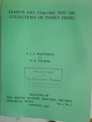 Francis Day (1829 - 1889) and his Collection of Indian Fishes.