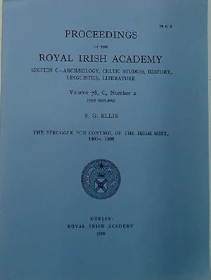 The Struggle for Control of the Irish Mint, 1460 - 1506.