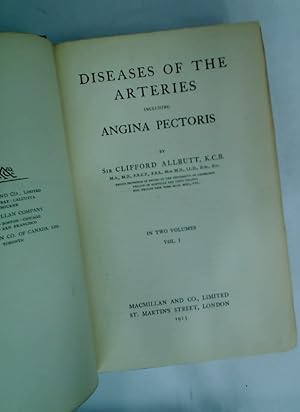 Bild des Verkufers fr Diseases of the Arteries, including Angina Pectoris. Volume 1 Only. zum Verkauf von Plurabelle Books Ltd