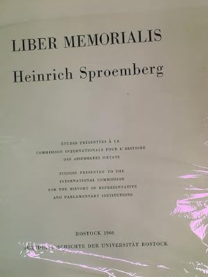 Liber Memorialis Heinrich Sproemberg.