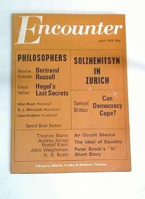 Immagine del venditore per Can There Be An Economics of Equality? (Encounter, April 1976, Volume 46, No 3) venduto da Plurabelle Books Ltd