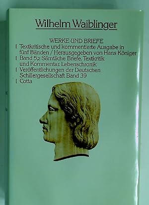 Seller image for Werke und Briefe in fnf Bnden. Band 5, 2: Smtliche Briefe. Textkritik und Kommentar. for sale by Plurabelle Books Ltd