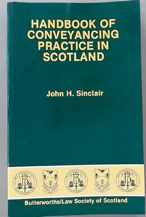 Bild des Verkufers fr Handbook of Conveyancing Practice in Scotland. zum Verkauf von Plurabelle Books Ltd