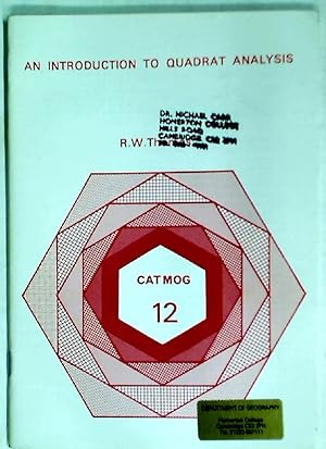 Bild des Verkufers fr An Introduction to Quadrat Analysis. zum Verkauf von Plurabelle Books Ltd