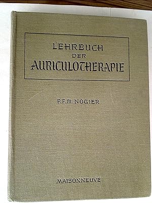 Imagen del vendedor de Lehrbuch der Auriculotherapie. a la venta por Plurabelle Books Ltd