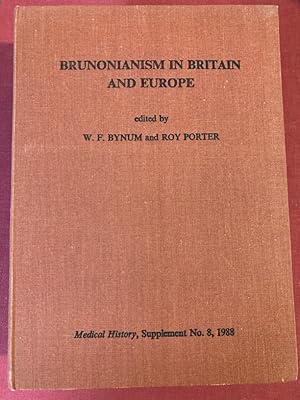 Bild des Verkufers fr Brunonianism in Britain and Europe. Medical History Supplement No. 8. 1988. zum Verkauf von Plurabelle Books Ltd