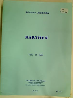 Bild des Verkufers fr Narthex. Flute et Harpe. zum Verkauf von Plurabelle Books Ltd