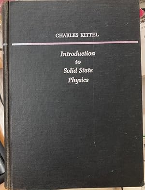 Seller image for Introduction to Solid State Physics. Third Edition. for sale by Plurabelle Books Ltd