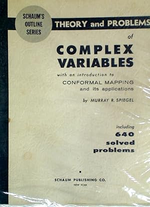 Imagen del vendedor de Theory and Problems of Complex Variables with an Introduction to Conformal Mapping and its Applications. a la venta por Plurabelle Books Ltd