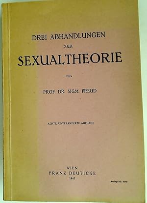 Bild des Verkufers fr Drei Abhandlungen zur Sexualtheorie. zum Verkauf von Plurabelle Books Ltd