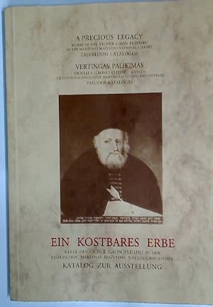 Bild des Verkufers fr Ein kostbares Erbe. Der Vilner Gaon und seine Werke. zum Verkauf von Plurabelle Books Ltd