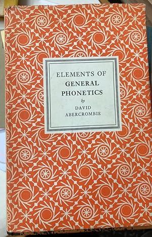 Seller image for Elements of General Phonetics. for sale by Plurabelle Books Ltd