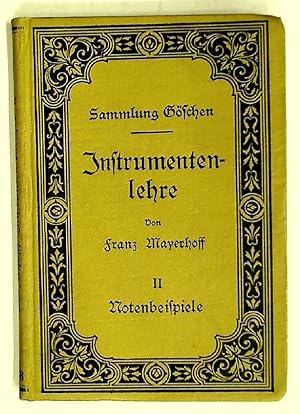 Seller image for Instrumentenlehre. Teil 2: Notenbeispiele. for sale by Plurabelle Books Ltd