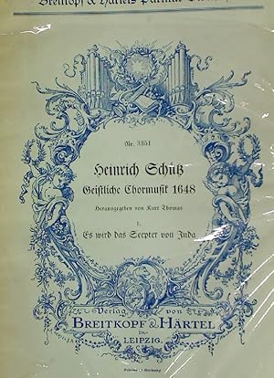 Bild des Verkufers fr Geistliche Chormusik 1648. zum Verkauf von Plurabelle Books Ltd