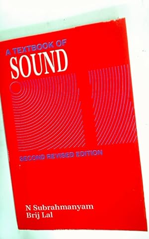 Bild des Verkufers fr A Textbook of Sound. zum Verkauf von Plurabelle Books Ltd