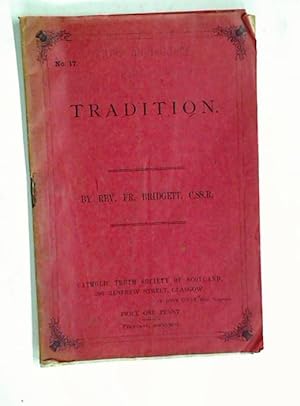 Seller image for Tradition. for sale by Plurabelle Books Ltd