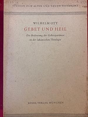 Imagen del vendedor de Gebet und Heil. a la venta por Plurabelle Books Ltd