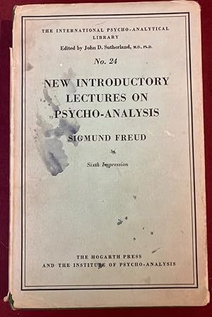 Imagen del vendedor de New Introductory Lectures on Psycho-Analysis. Translation by W J H Sprott. a la venta por Plurabelle Books Ltd