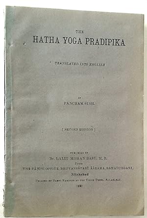 Bild des Verkufers fr The Hatha Yoga Pradipika. Translated into English. Second Edition. zum Verkauf von Plurabelle Books Ltd