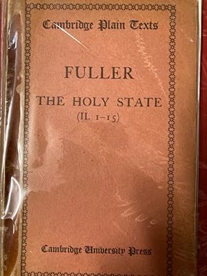 Bild des Verkufers fr The Holy State, II, 1-5. Ed. S C Roberts. zum Verkauf von Plurabelle Books Ltd