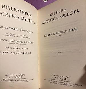 Bild des Verkufers fr Opuscula Ascetica Selecta. zum Verkauf von Plurabelle Books Ltd