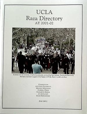 Seller image for UCLA Raza Directory. AY 2001 - 2002. for sale by Plurabelle Books Ltd