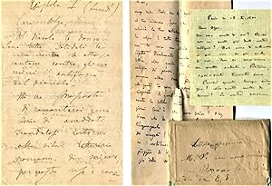 3 Lettere manoscritte, autografe, firmate, 1901-s.d., indirizzate a Olga Ossani