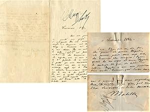 2 lettere autografe indirizzate a Olga Lodi, 1881-1884