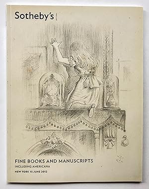 Imagen del vendedor de Sotheby's: Fine Books and Manuscripts, including Americana, New York, 15 June 2012 [sale N08864] a la venta por George Ong Books