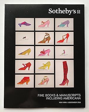Imagen del vendedor de Sotheby's: Fine Books & Manuscripts, including Americana, New York, 6 December 2016 [sale N09588] a la venta por George Ong Books