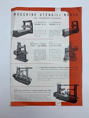 Cantoni Macchine utensili. Catalogo n. 15