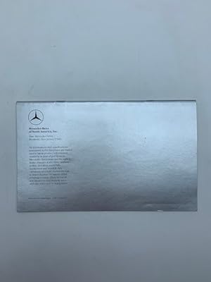 Mercedes-Benz. The standard by which other cars are judged (brochure pubblicitaria anni Settanta)