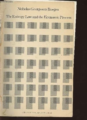 Bild des Verkufers fr The entropy law and the economic process zum Verkauf von Le-Livre