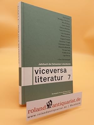 Bild des Verkufers fr Viceversa: Jahrbuch der Schweizer Literaturen zum Verkauf von Roland Antiquariat UG haftungsbeschrnkt