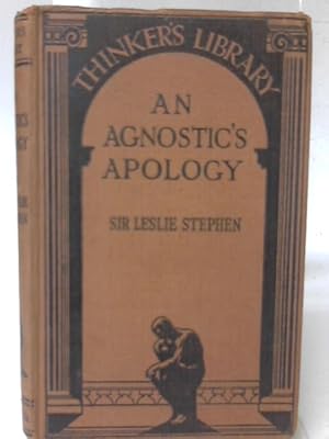 Bild des Verkufers fr An Agnostic's Apology zum Verkauf von World of Rare Books