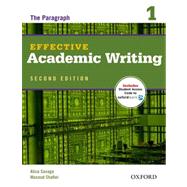 Imagen del vendedor de Effective Academic Writing 2e Student Book 1 a la venta por eCampus