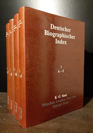 Seller image for Deutscher biographischer Index. Band 1 bis 4 komplett. for sale by Antiquariat Kretzer