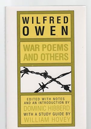 Image du vendeur pour Wilfred Owen War Poems and Others. mis en vente par Time Booksellers