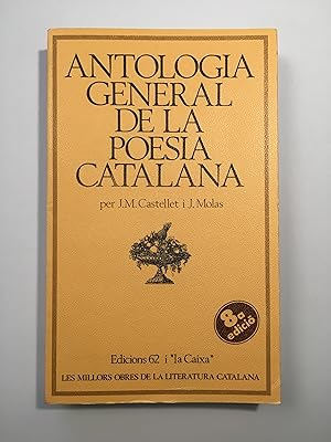 Imagen del vendedor de Antologia general de la poesia catalana a la venta por SELECTA BOOKS