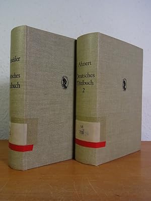 Imagen del vendedor de Deutsches Titelbuch. Ein Hilfsmittel zum Nachweis von Verfassern deutscher Literaturwerke. Und: Deutsches Titelbuch. Ein Hilfsmittel zum Nachweis von Verfassern deutscher Literaturwerke 1915 - 1965 mit Nachtrgen zum Deutschen Titelbuch I fr die Zeit von 1900 bis 1914 (Band 1 und Band 2) a la venta por Antiquariat Weber