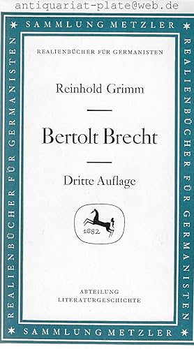 Bertolt Brecht. Sammlung Metzler - Realienbücher für Germanisten. Abteilung Literaturgeschichte.