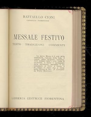 Immagine del venditore per Messale festivo. Testo. Traduzione. Commenti. venduto da Libreria Oreste Gozzini snc