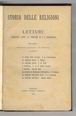 Storia delle religioni. Letture pubblicate sotto la direzione di C. C. Martindale. Volume I [- vo...