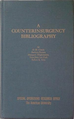 Seller image for Counterinsurgency Bibliography, A for sale by SEATE BOOKS