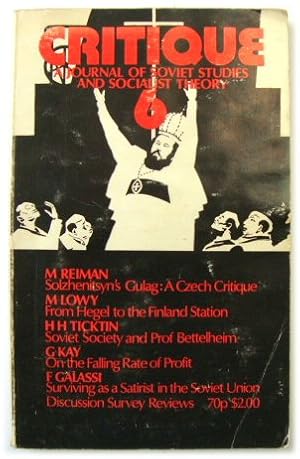 Bild des Verkufers fr Critique: A Journal of Soviet Studies and Socialist Theory, Volume 6 zum Verkauf von PsychoBabel & Skoob Books