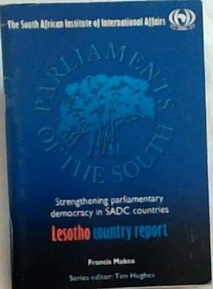 Bild des Verkufers fr Lesotho Country Report [The South African Institute of International Affairs] zum Verkauf von Chapter 1
