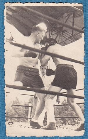 Original-Photographie des Boxkampfs Schmeling vs. Neusel am 26. August 1934. (Kleinformatige Phot...
